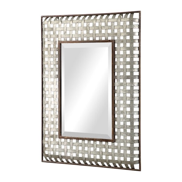 mirror with galvanized frame